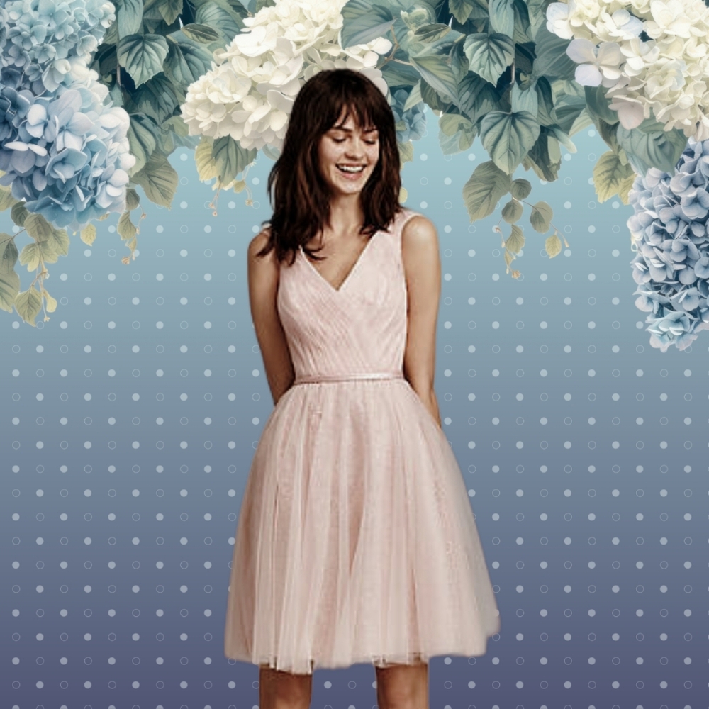 Vera Wang WHITE Tulle and Lace Dress